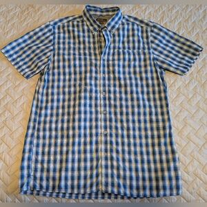 Eddie Bauer Camp Shirt Mens Sz.LT Plaid Fishing Hiking Outdoors